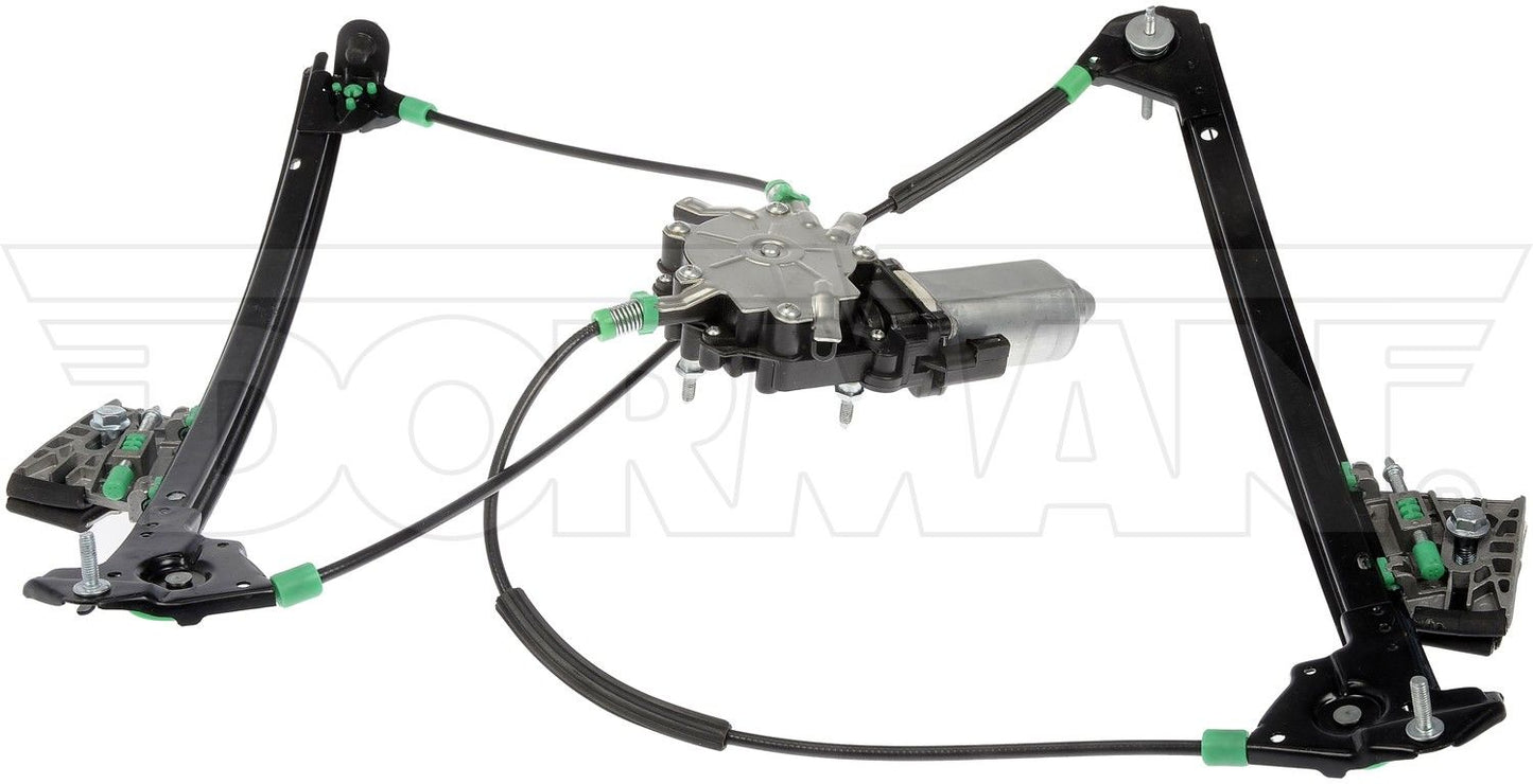 Back View of Front Left Power Window Motor and Regulator Assembly DORMAN 748-472