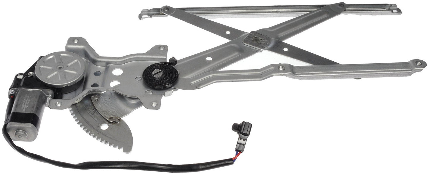 Front View of Front Left Power Window Motor and Regulator Assembly DORMAN 748-502