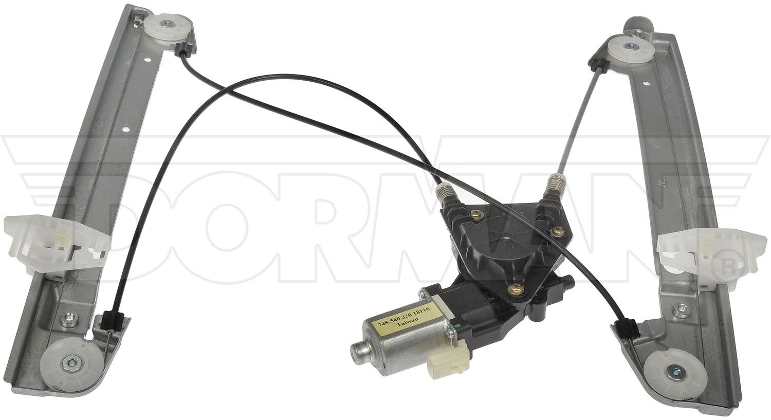 Angle View of Front Left Power Window Motor and Regulator Assembly DORMAN 748-540