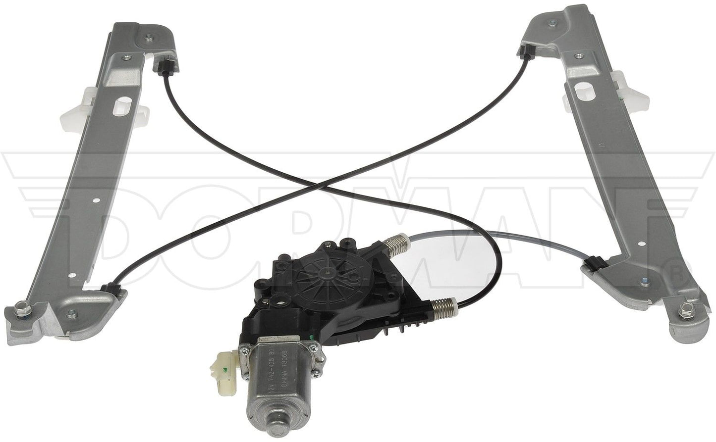 Back View of Front Left Power Window Motor and Regulator Assembly DORMAN 748-540