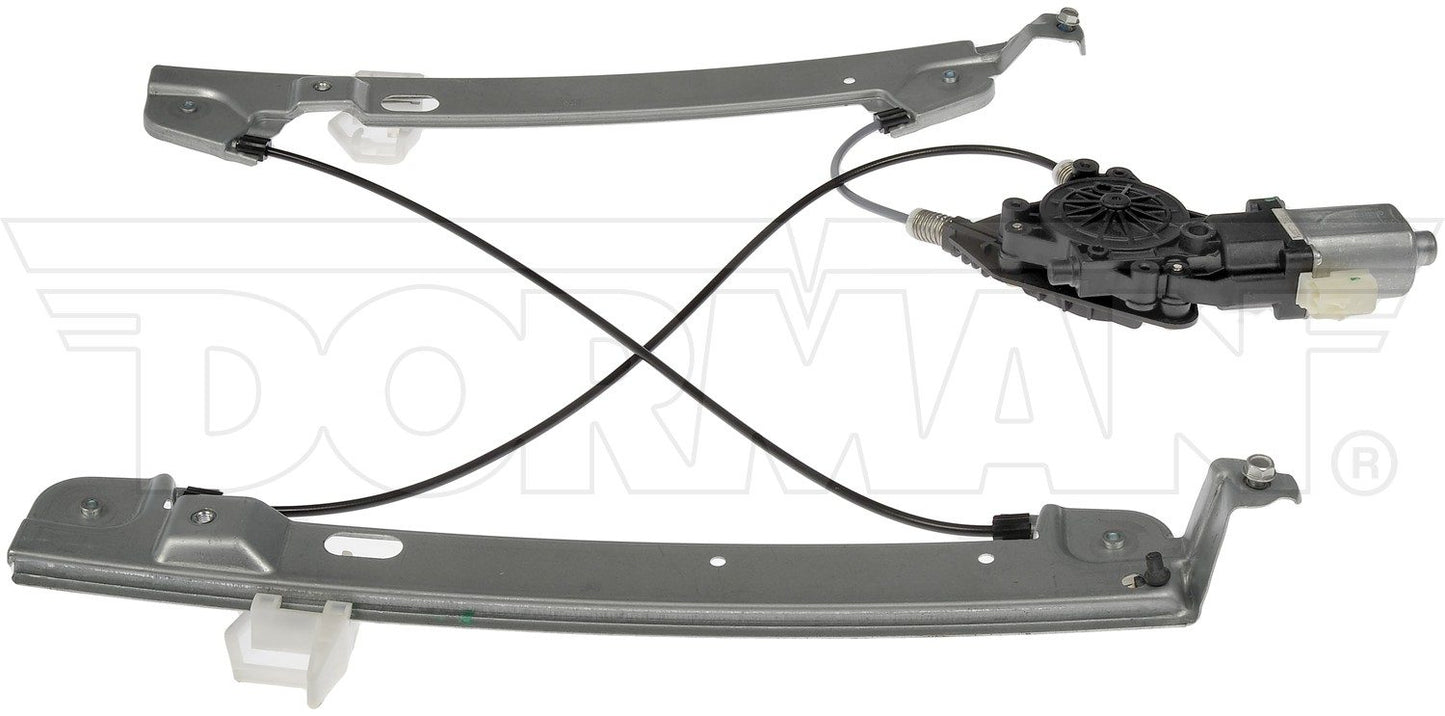 Front View of Front Left Power Window Motor and Regulator Assembly DORMAN 748-540