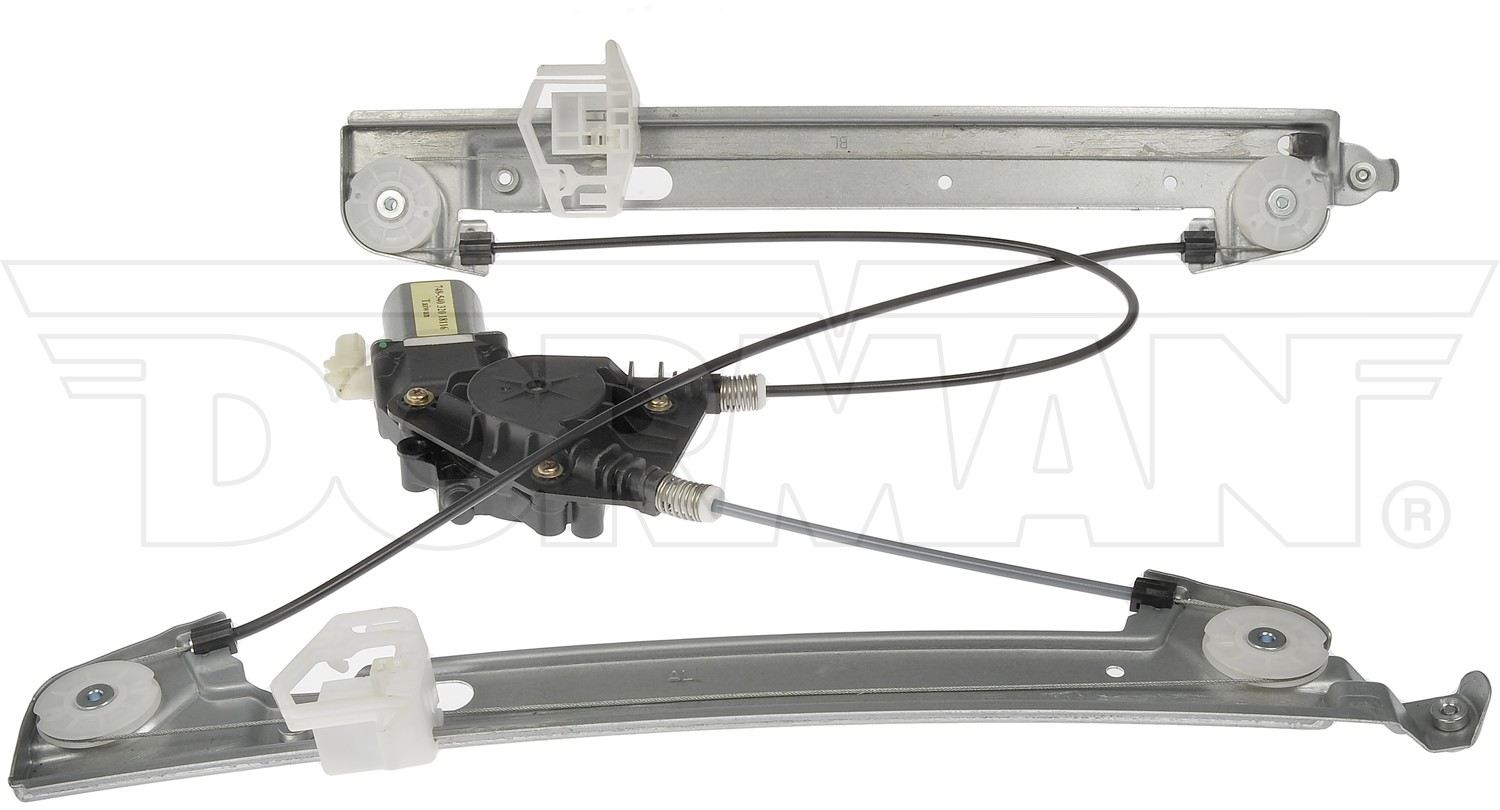 Top View of Front Left Power Window Motor and Regulator Assembly DORMAN 748-540