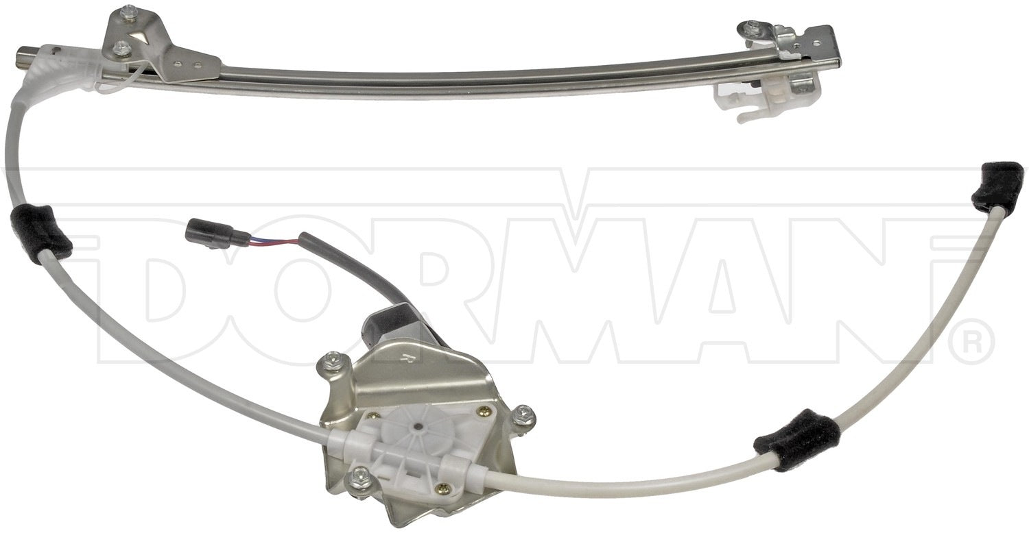 Back View of Rear Right Power Window Motor and Regulator Assembly DORMAN 748-570