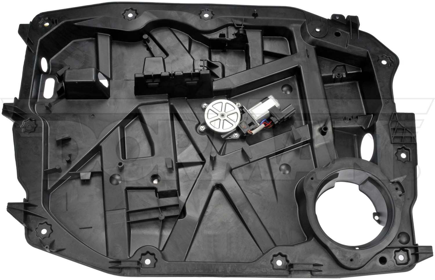 Front View of Front Left Power Window Motor and Regulator Assembly DORMAN 748-579