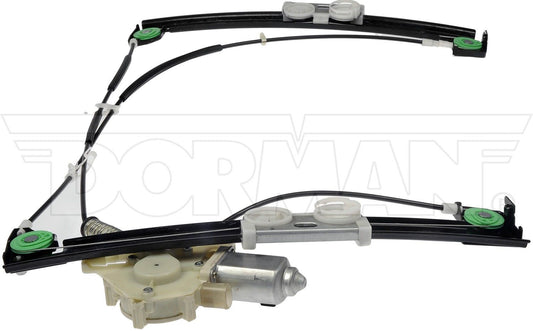 Top View of Front Left Power Window Motor and Regulator Assembly DORMAN 748-601