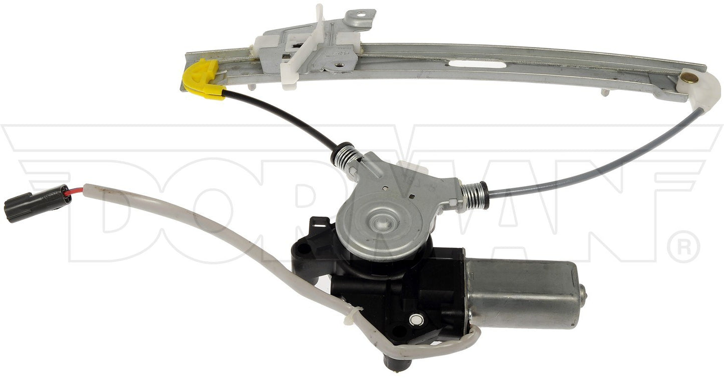 Front View of Rear Right Power Window Motor and Regulator Assembly DORMAN 748-618