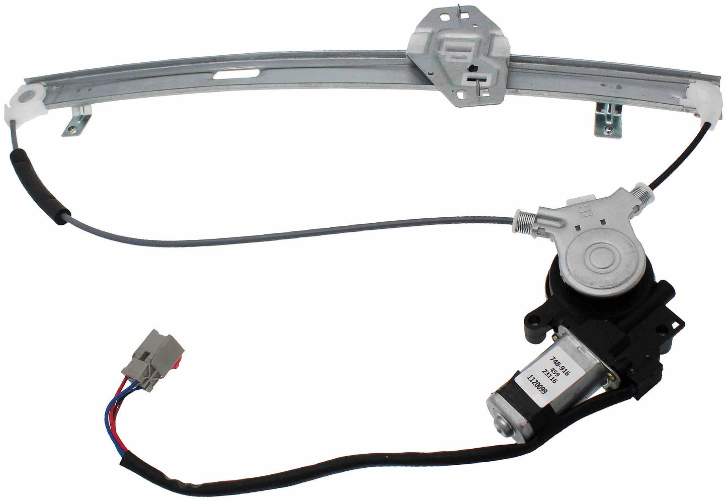 Angle View of Front Left Power Window Motor and Regulator Assembly DORMAN 748-916