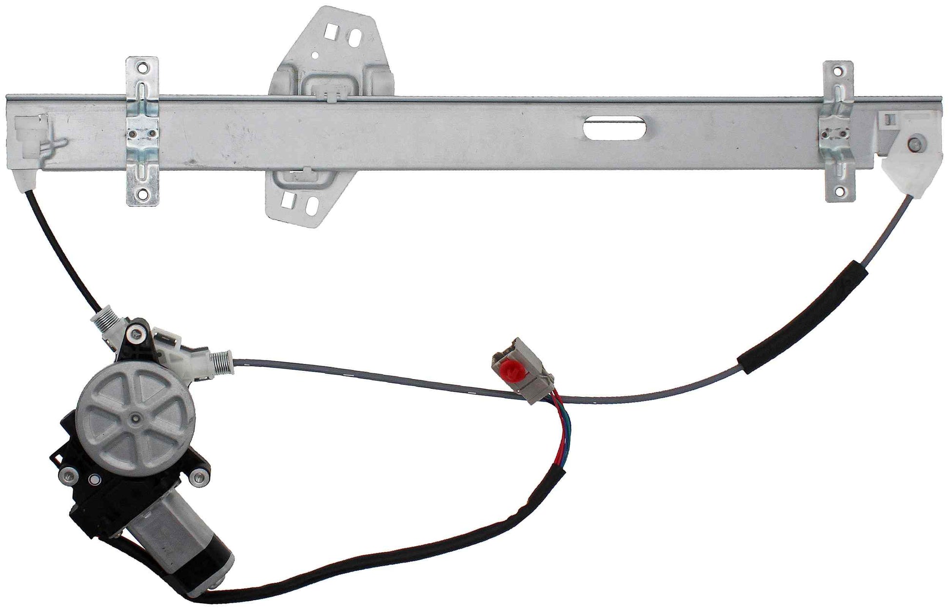 Bottom View of Front Left Power Window Motor and Regulator Assembly DORMAN 748-916