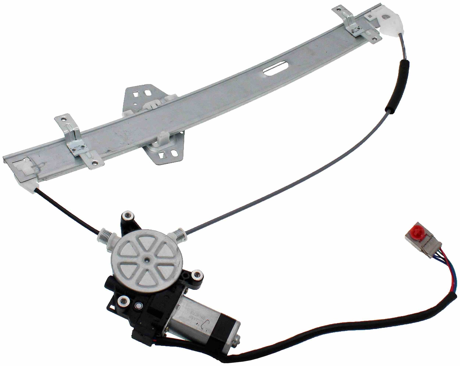 Left View of Front Left Power Window Motor and Regulator Assembly DORMAN 748-916