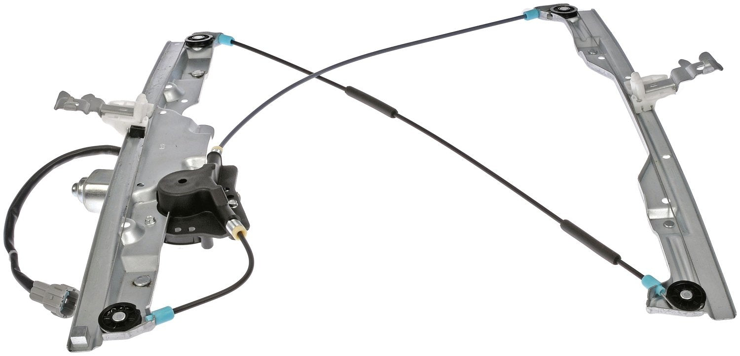 Front View of Front Left Power Window Motor and Regulator Assembly DORMAN 748-918