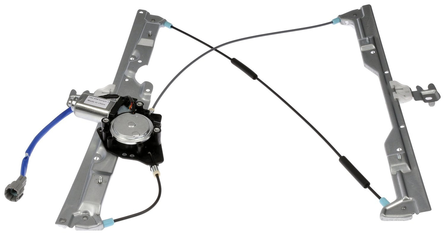 Back View of Front Right Power Window Motor and Regulator Assembly DORMAN 748-919