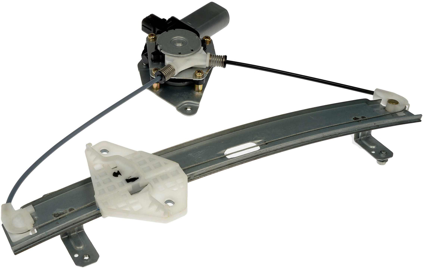 Angle View of Rear Left Power Window Motor and Regulator Assembly DORMAN 751-048