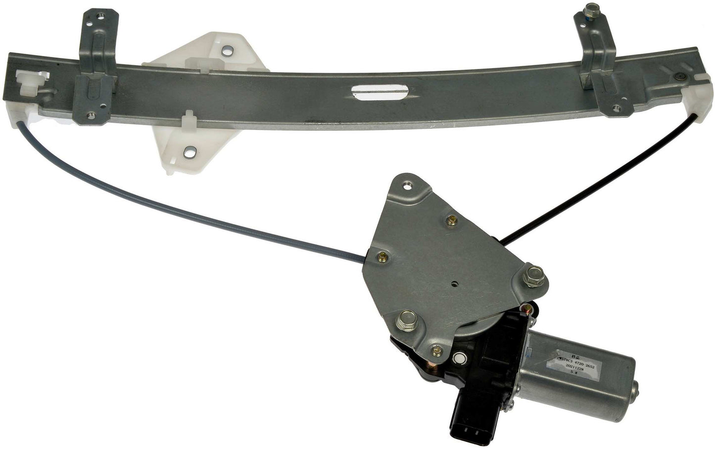 Back View of Rear Left Power Window Motor and Regulator Assembly DORMAN 751-048