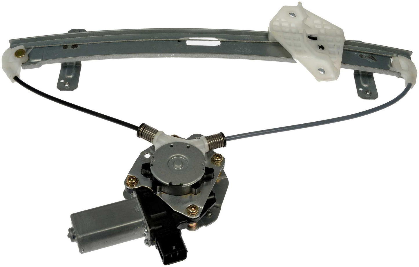 Front View of Rear Left Power Window Motor and Regulator Assembly DORMAN 751-048