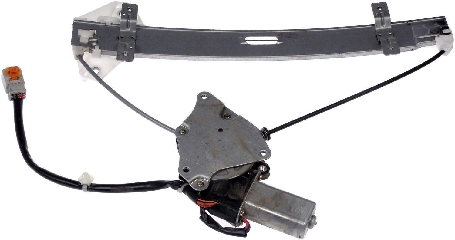 Back View of Front Left Power Window Motor and Regulator Assembly DORMAN 751-054