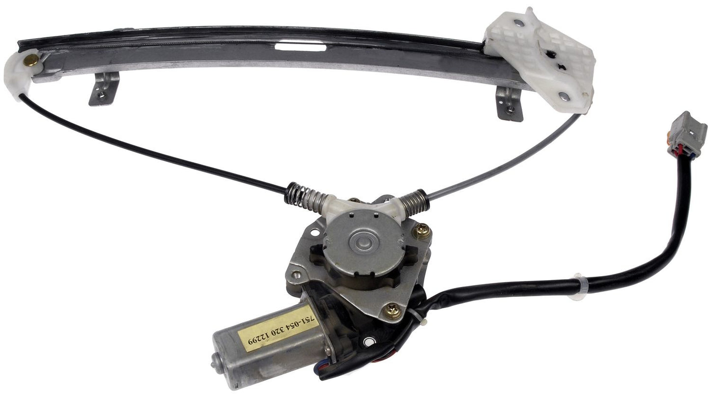 Front View of Front Left Power Window Motor and Regulator Assembly DORMAN 751-054