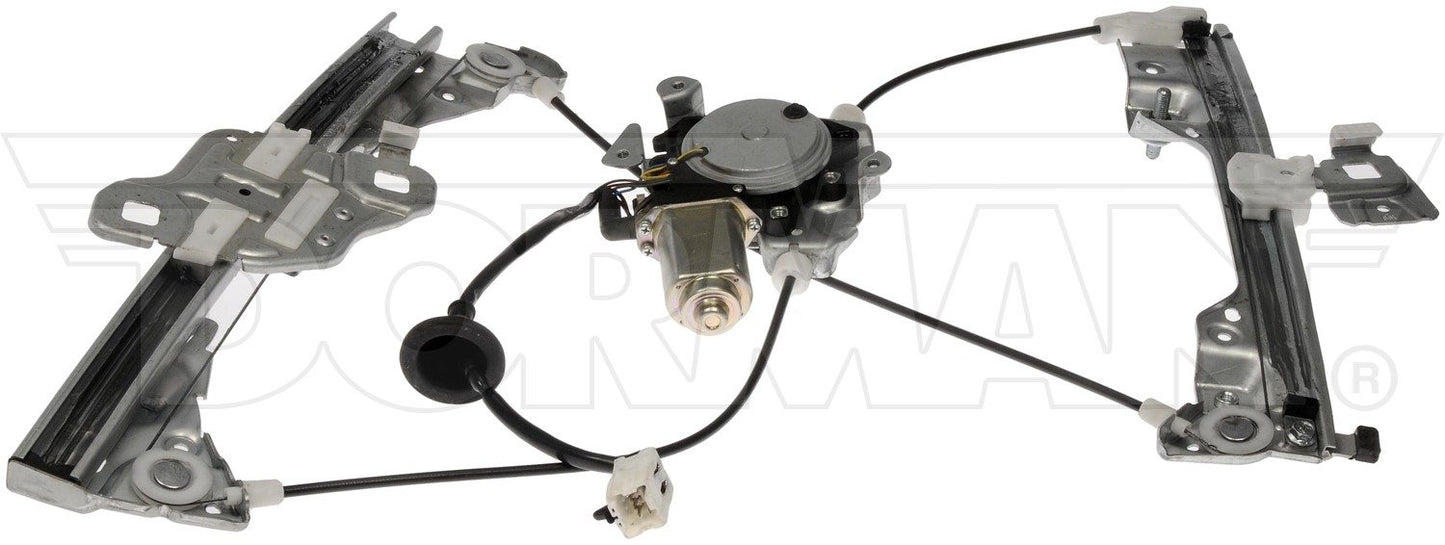 Front View of Front Left Power Window Motor and Regulator Assembly DORMAN 751-060