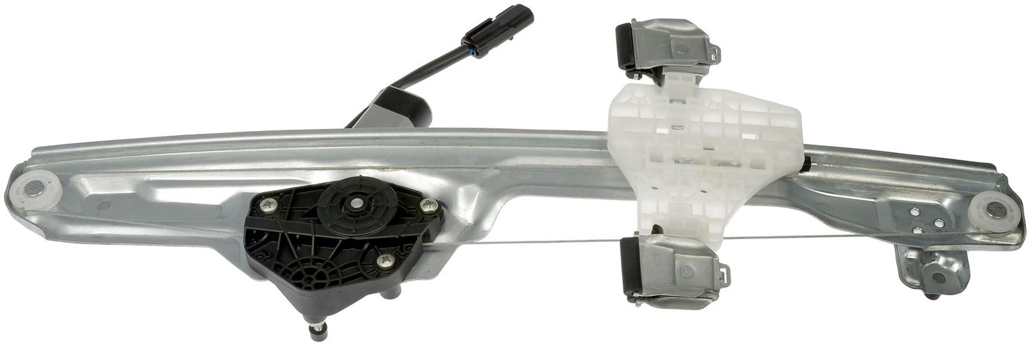 Front View of Rear Left Power Window Motor and Regulator Assembly DORMAN 751-062