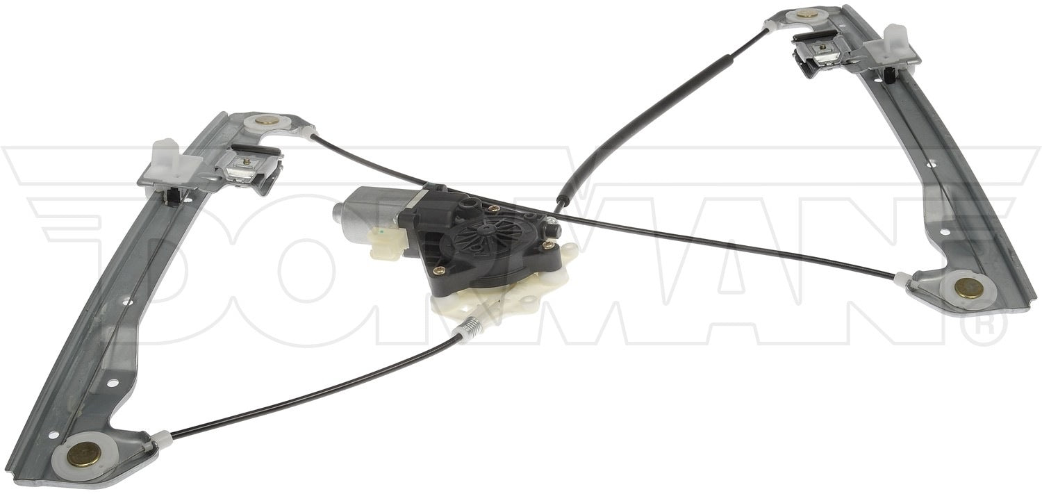 Front View of Front Left Power Window Motor and Regulator Assembly DORMAN 751-292