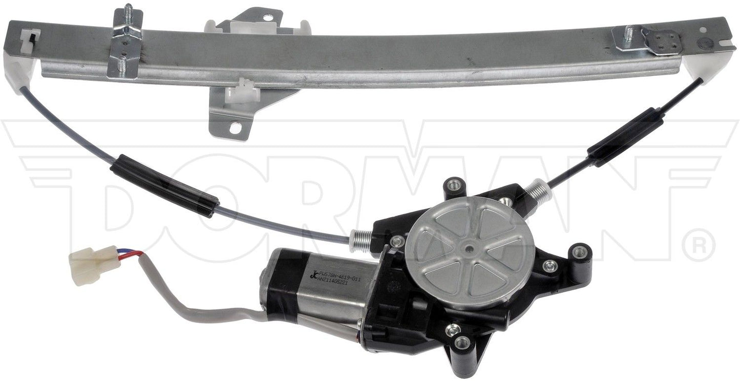 Back View of Power Window Motor and Regulator Assembly DORMAN 751-571