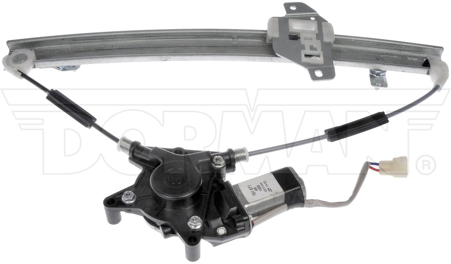 Front View of Power Window Motor and Regulator Assembly DORMAN 751-571