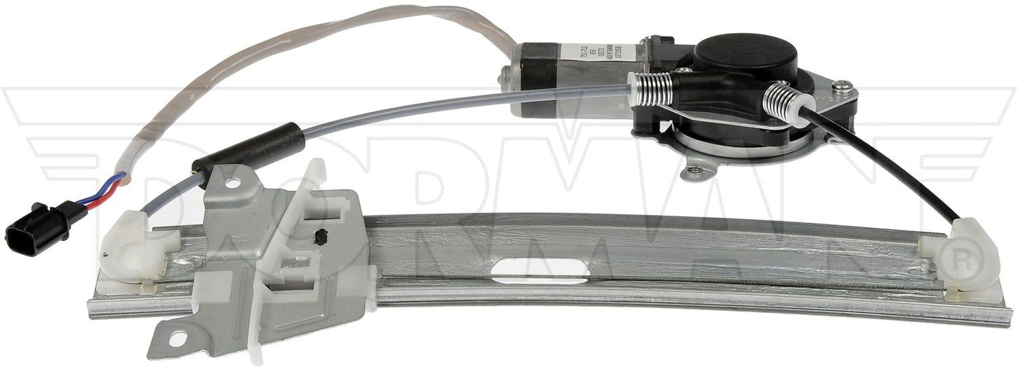 Top View of Rear Right Power Window Motor and Regulator Assembly DORMAN 751-713