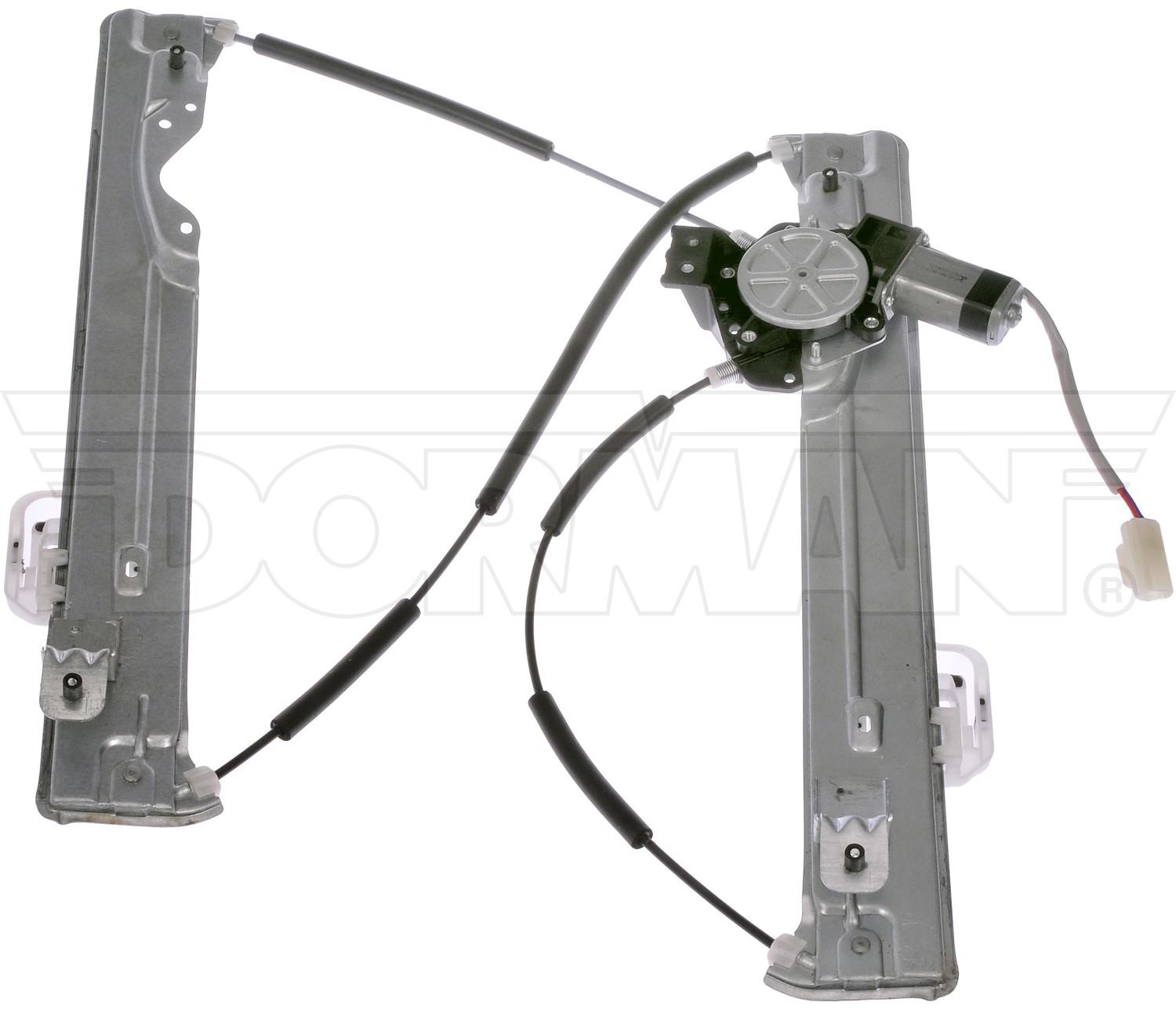 Back View of Front Left Power Window Motor and Regulator Assembly DORMAN 751-714