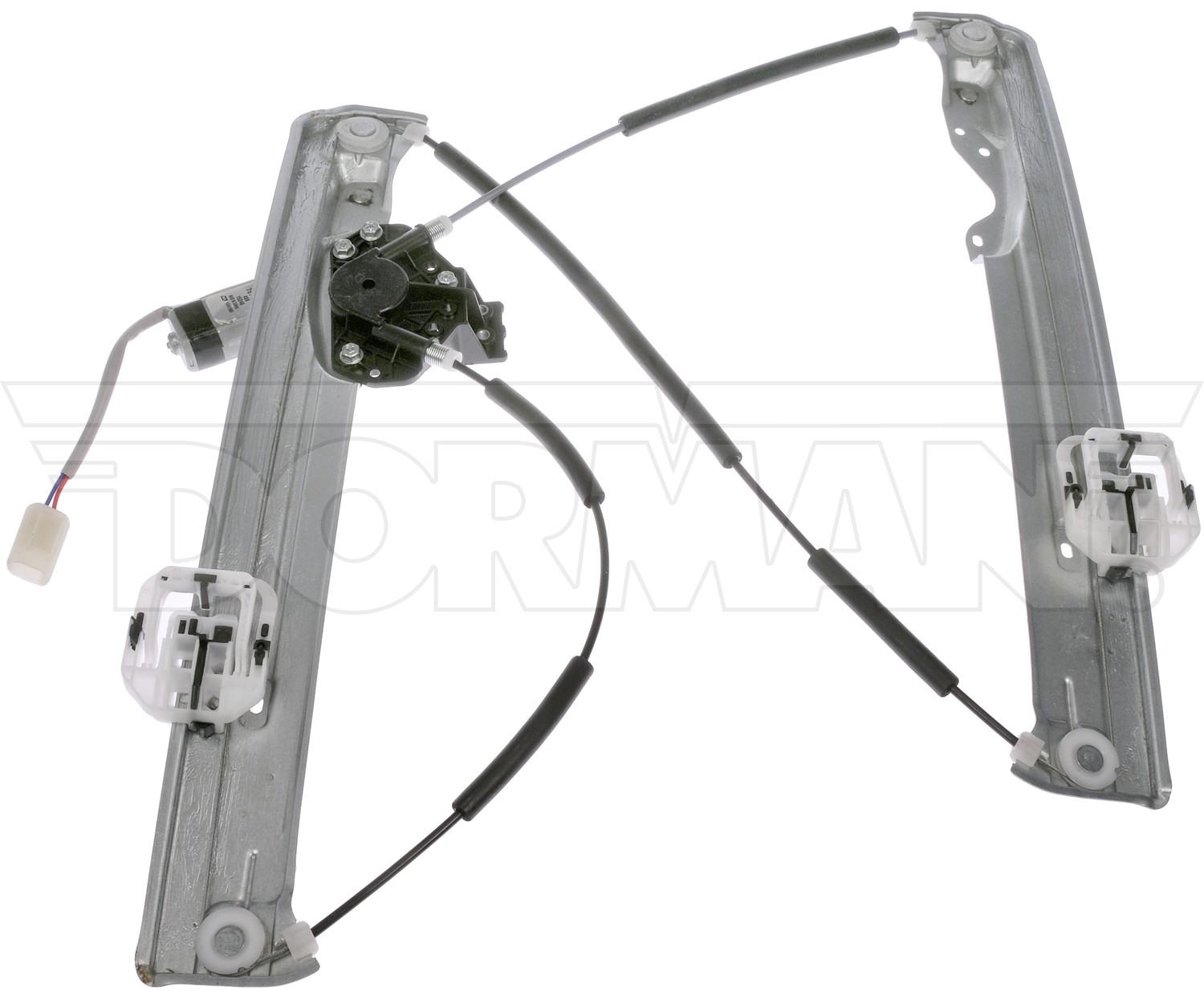 Front View of Front Left Power Window Motor and Regulator Assembly DORMAN 751-714