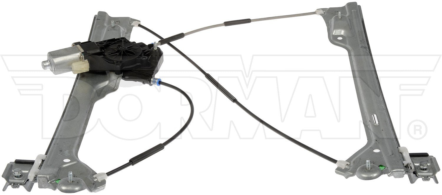 Back View of Front Right Power Window Motor and Regulator Assembly DORMAN 751-777