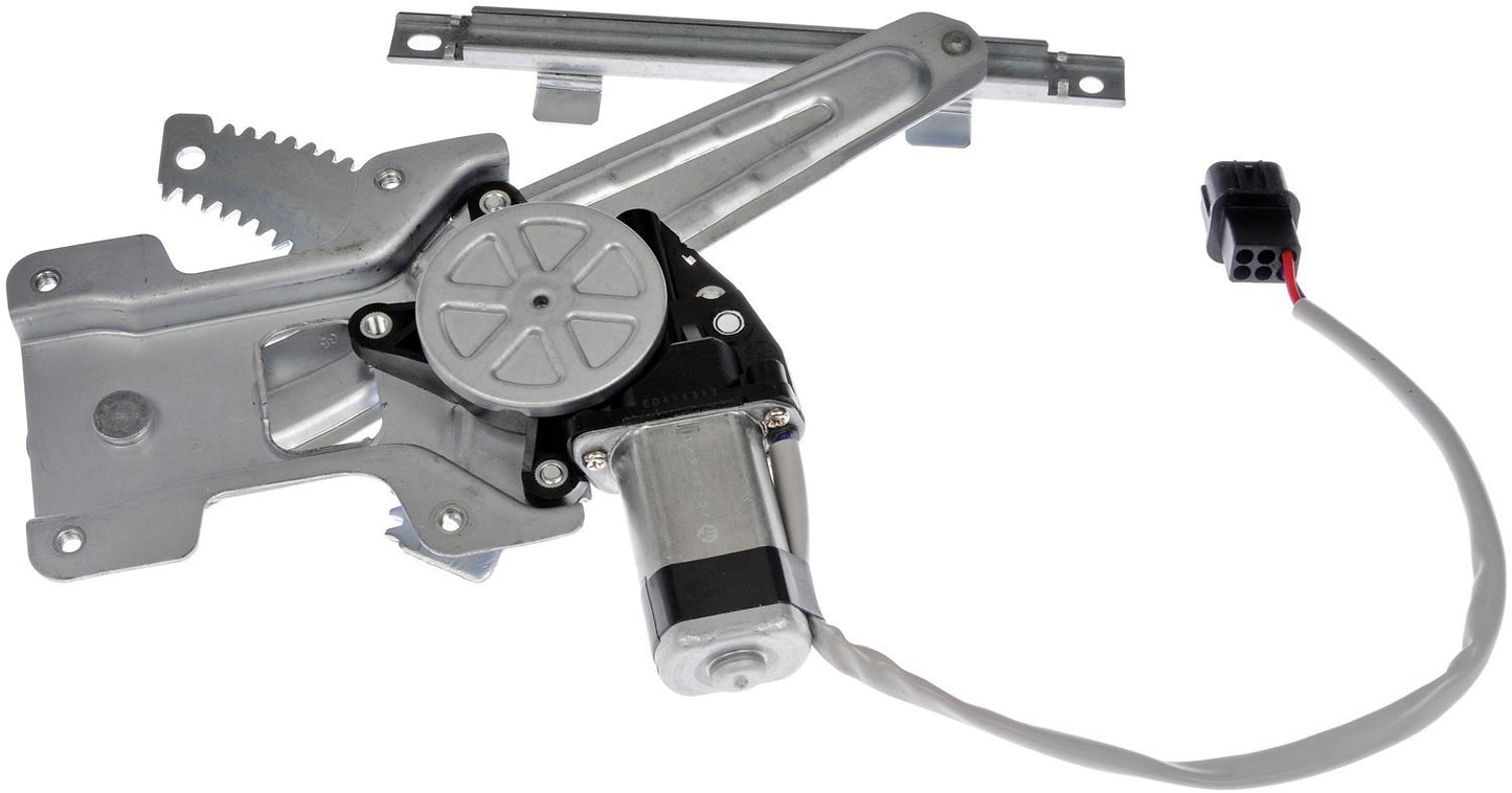 Front View of Rear Left Power Window Motor and Regulator Assembly DORMAN 751-782