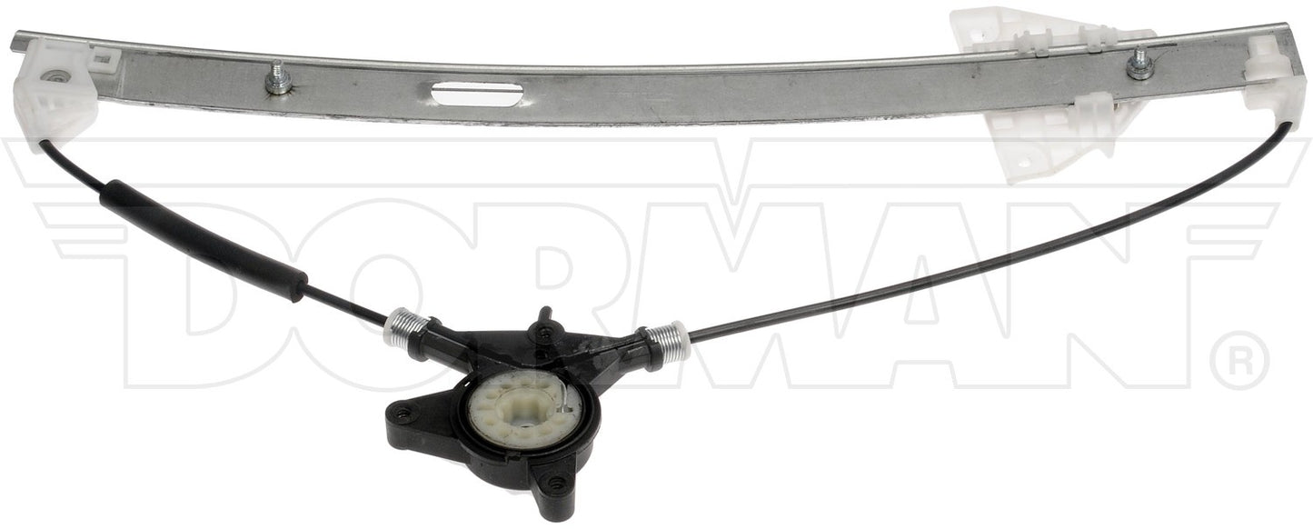 Back View of Front Right Power Window Motor and Regulator Assembly DORMAN 751-856