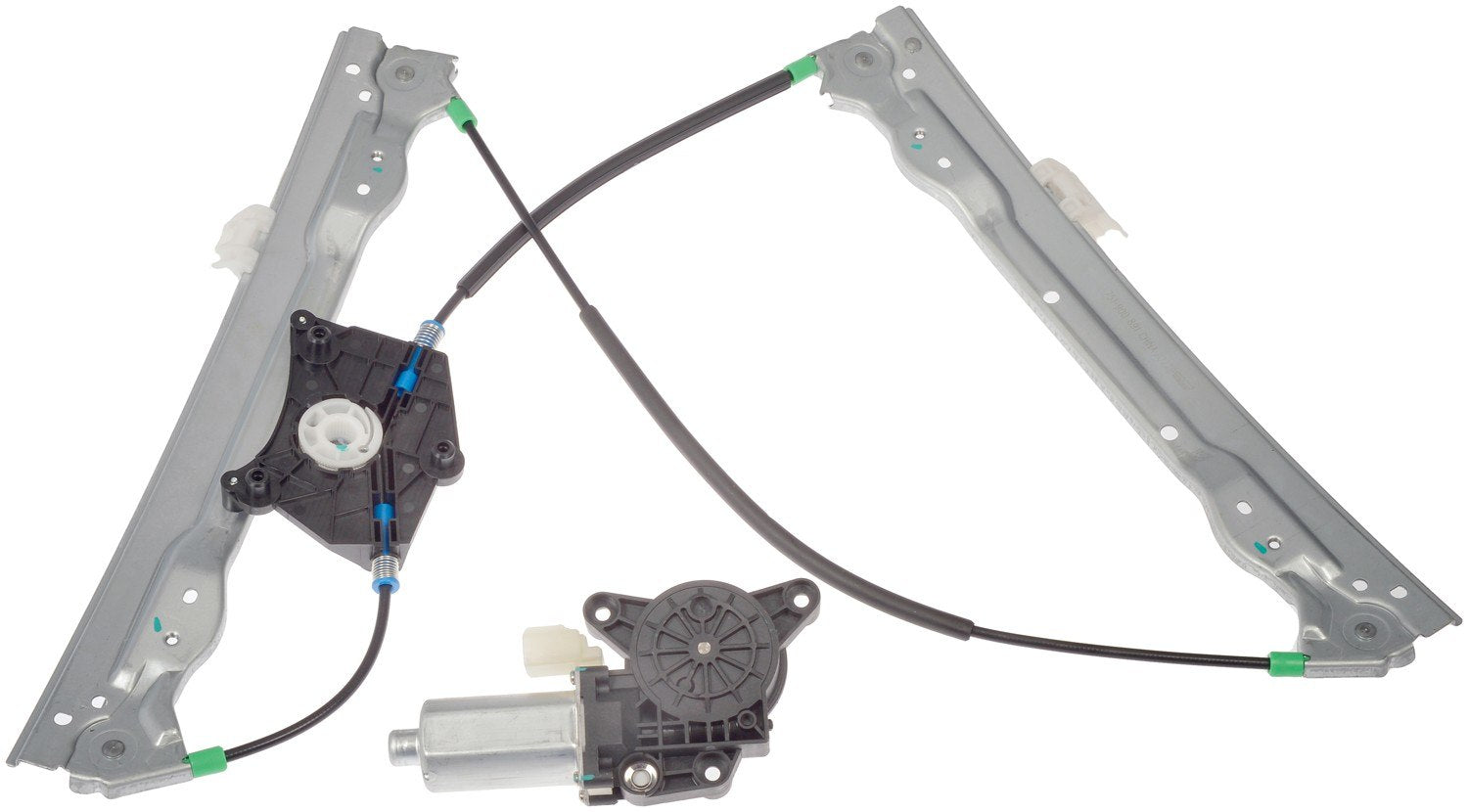 Back View of Front Left Power Window Motor and Regulator Assembly DORMAN 751-900