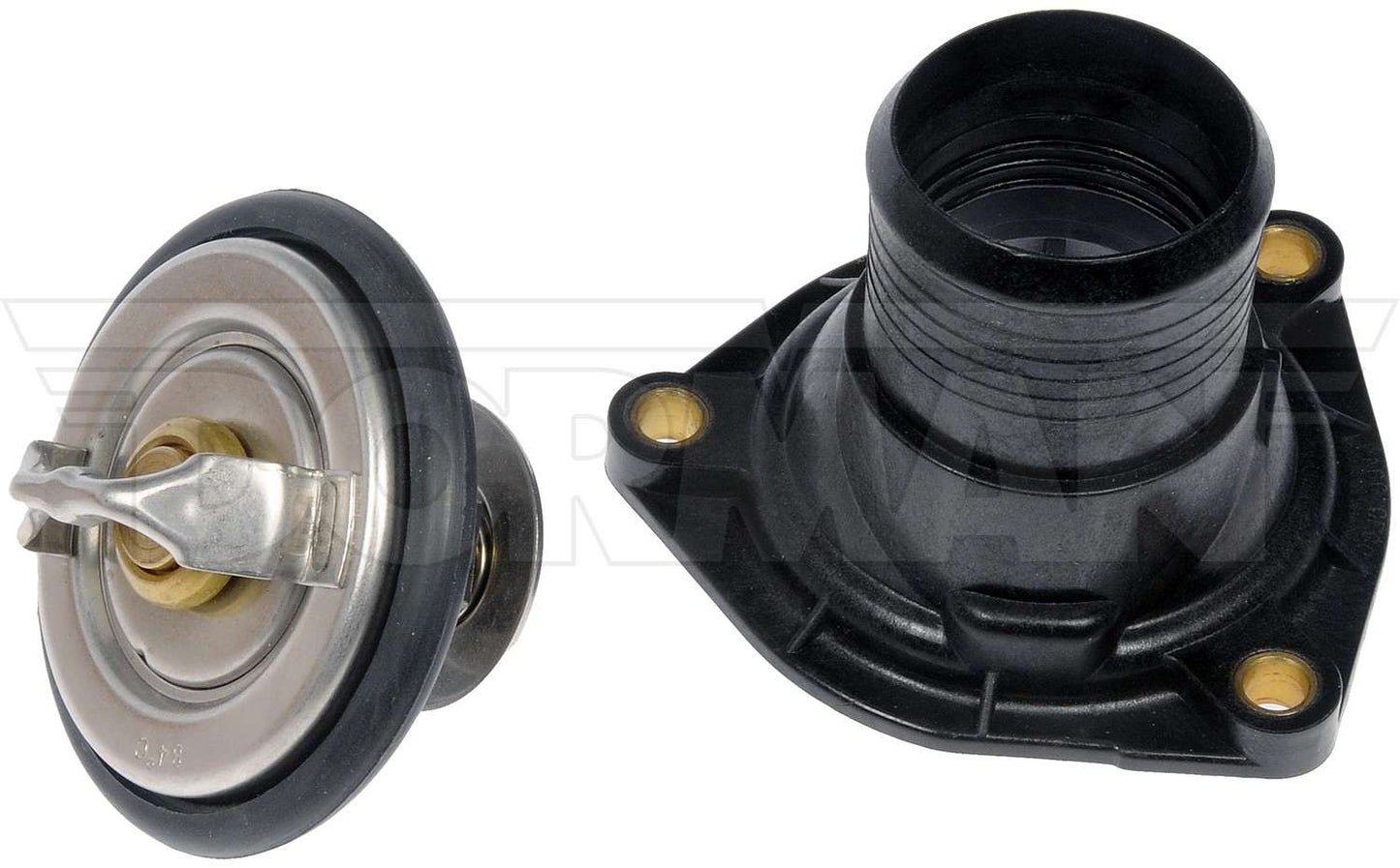 Angle View of Engine Coolant Thermostat Housing Assembly DORMAN 902-1215