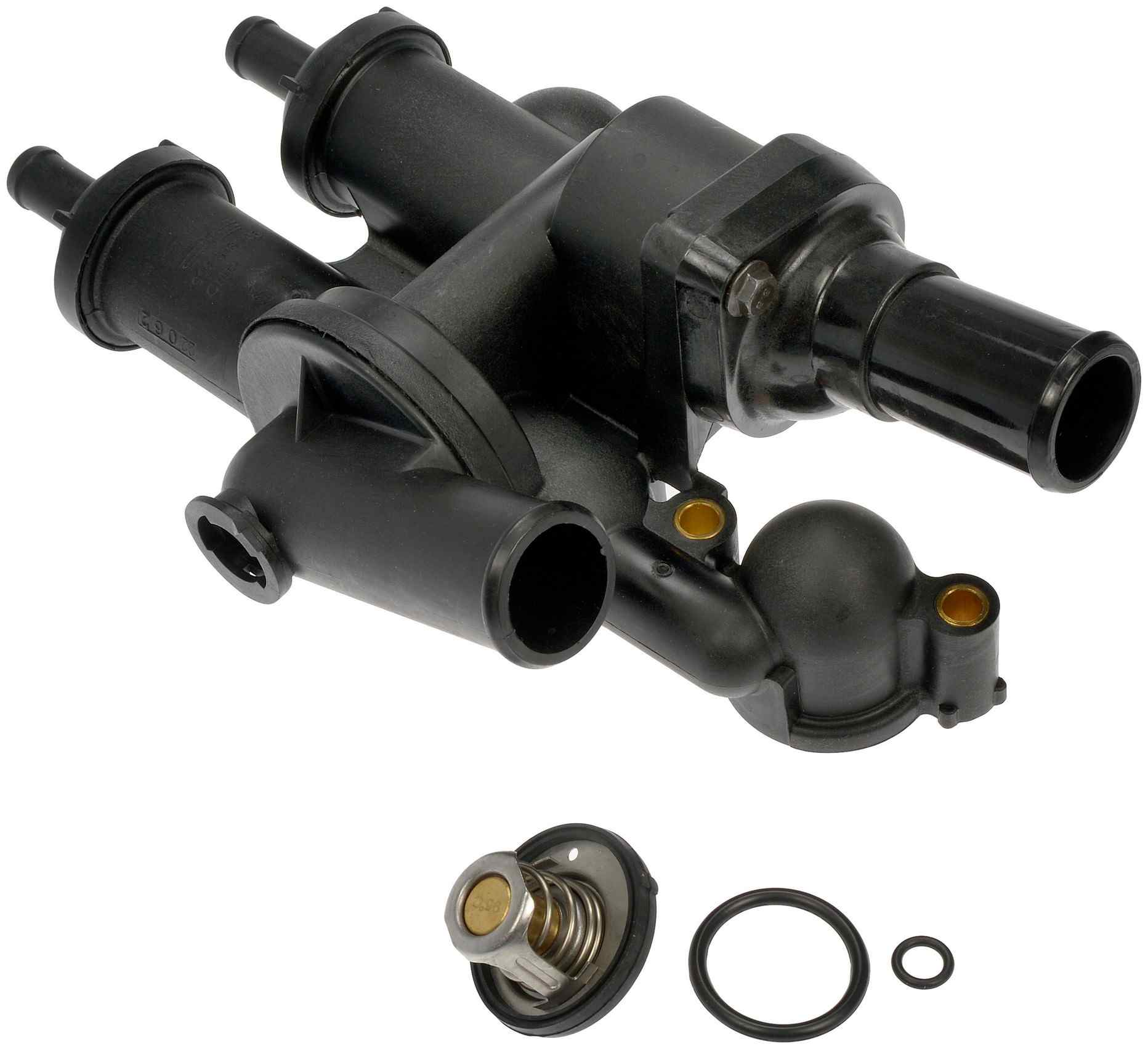 Angle View of Engine Coolant Thermostat Housing Assembly DORMAN 902-319