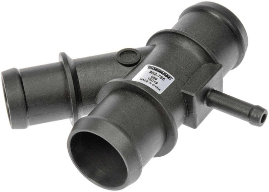 Angle View of Upper Radiator Coolant Hose Connector DORMAN 902-795