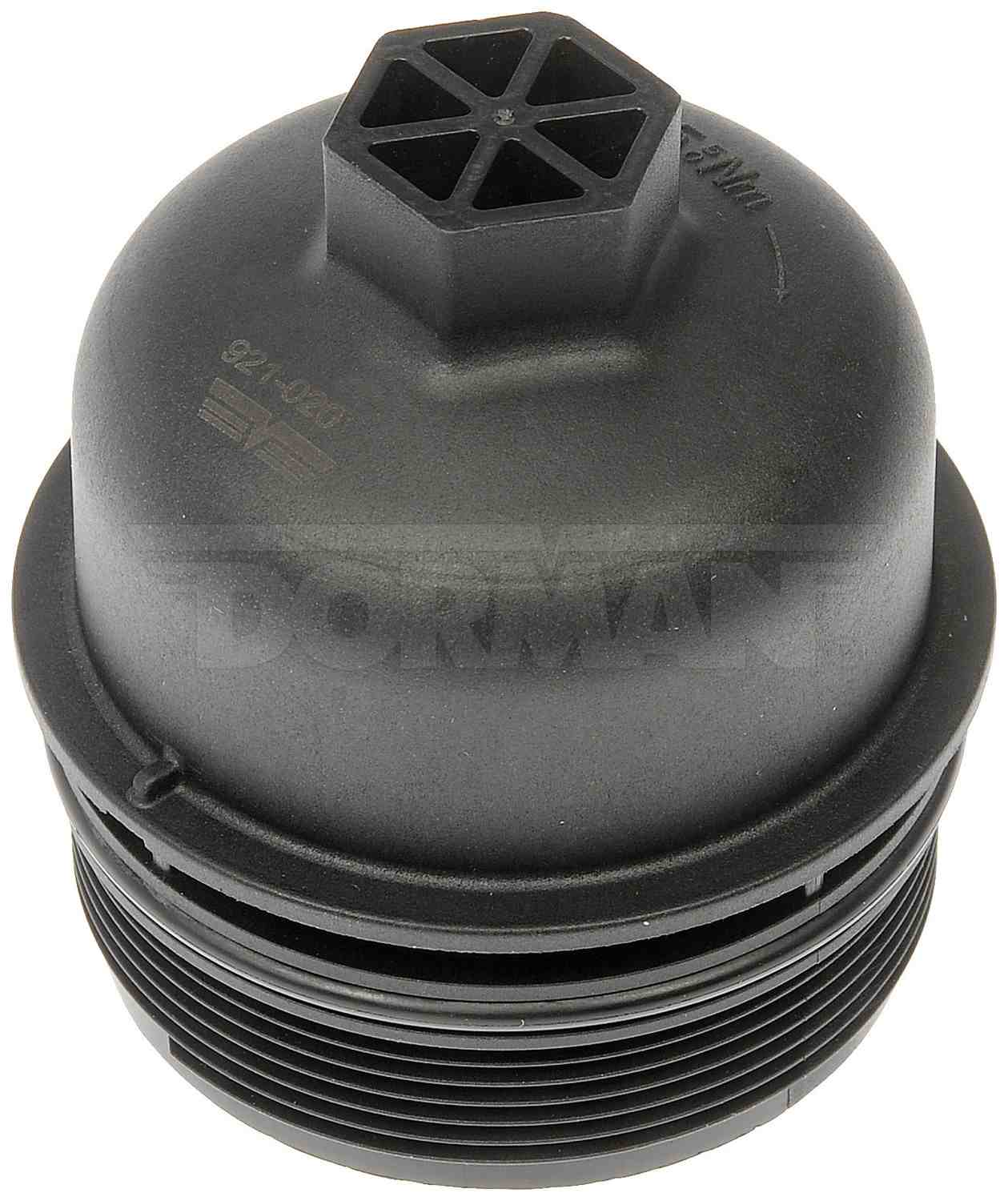 Angle View of Engine Oil Filter Cover DORMAN 921-020