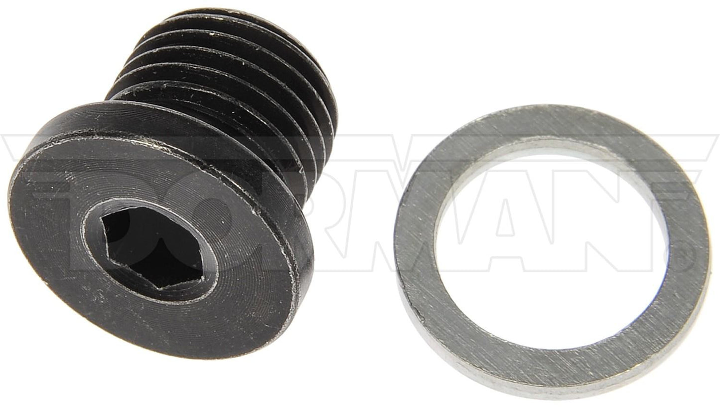 Angle View of Engine Oil Drain Plug DORMAN 921-131