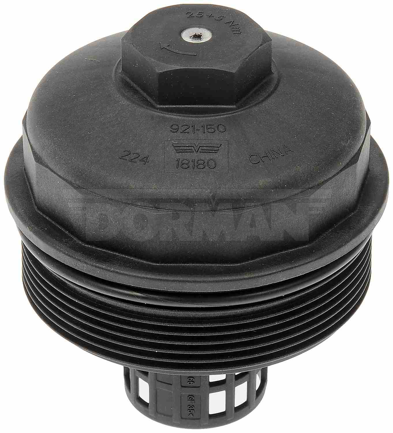 Angle View of Engine Oil Filter Cover DORMAN 921-150