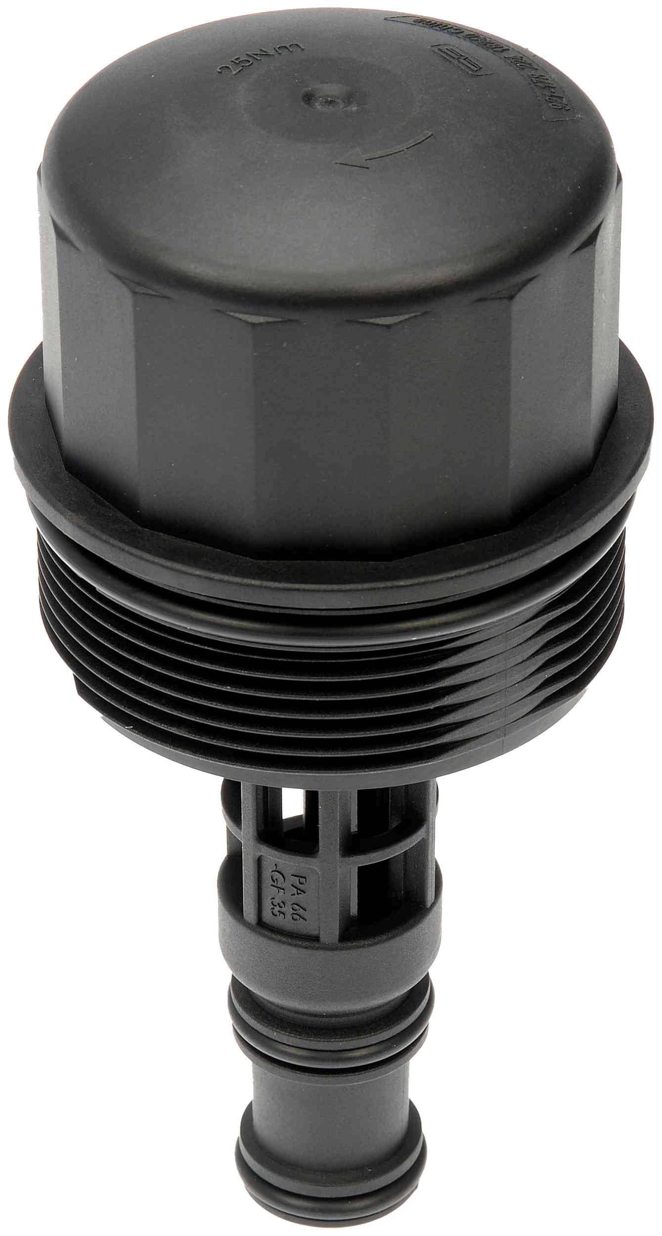 Angle View of Engine Oil Filter Cover DORMAN 921-178