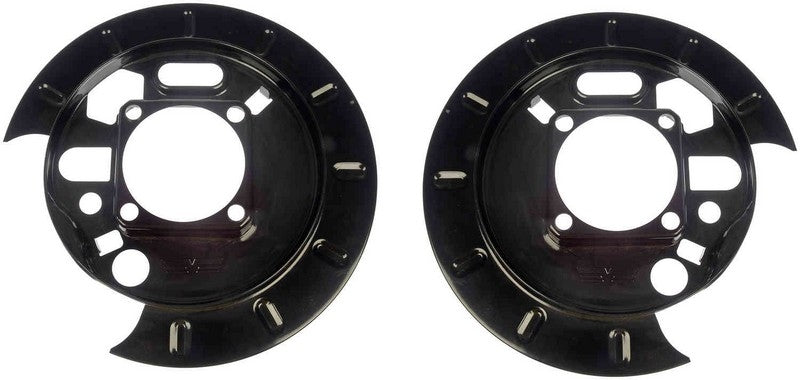 Front View of Rear Brake Backing Plate DORMAN 924-208