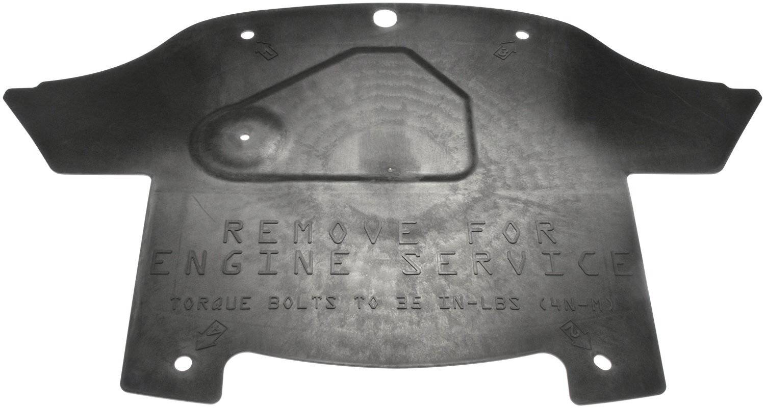 Front View of Front Rear Undercar Shield DORMAN 924-255