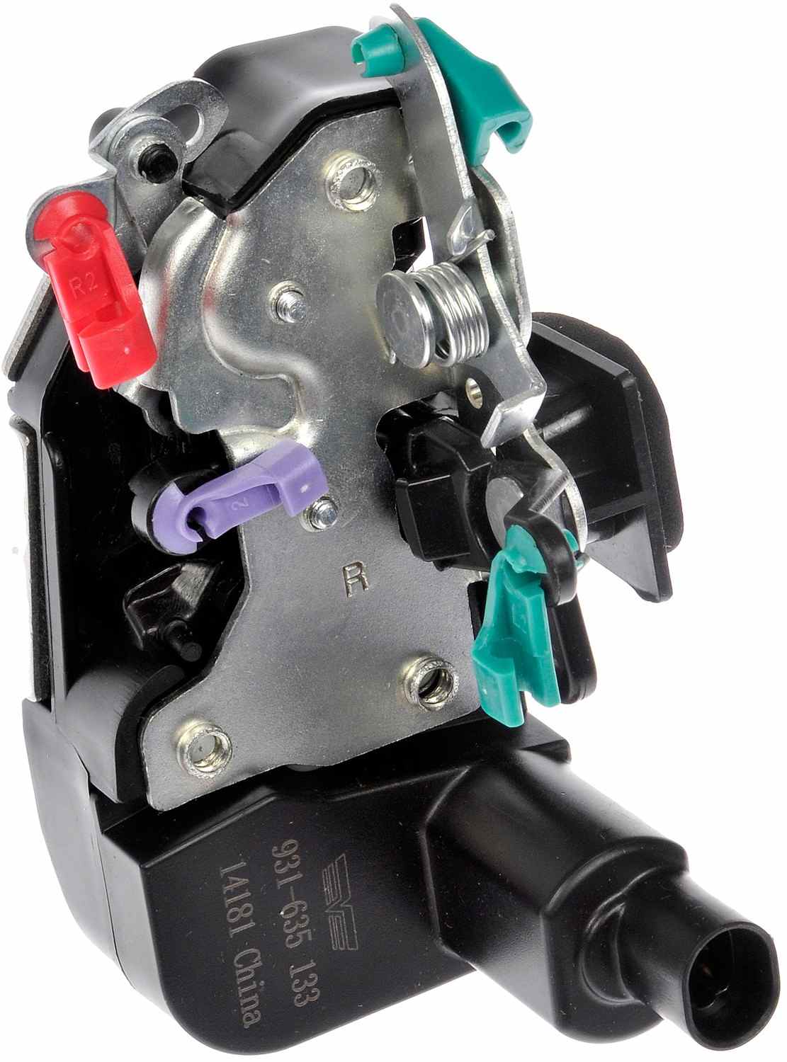 Angle View of Front Right Door Lock Actuator Motor DORMAN 931-635