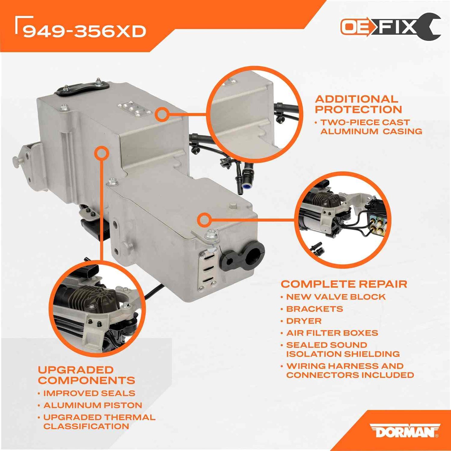 Connector View of Air Suspension Compressor DORMAN 949-356XD