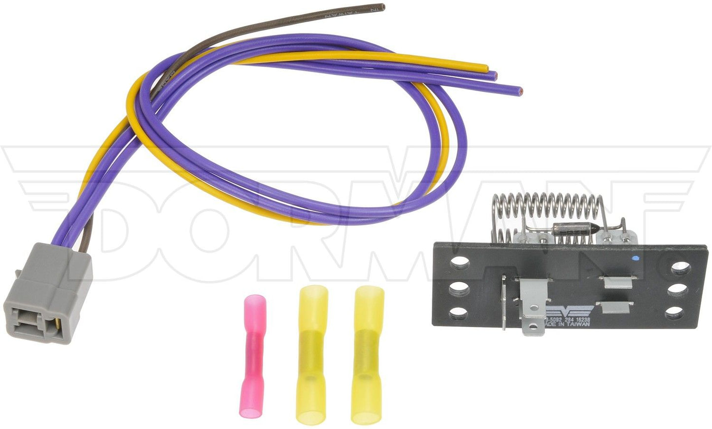 Front View of HVAC Blower Motor Resistor Kit DORMAN 973-5092