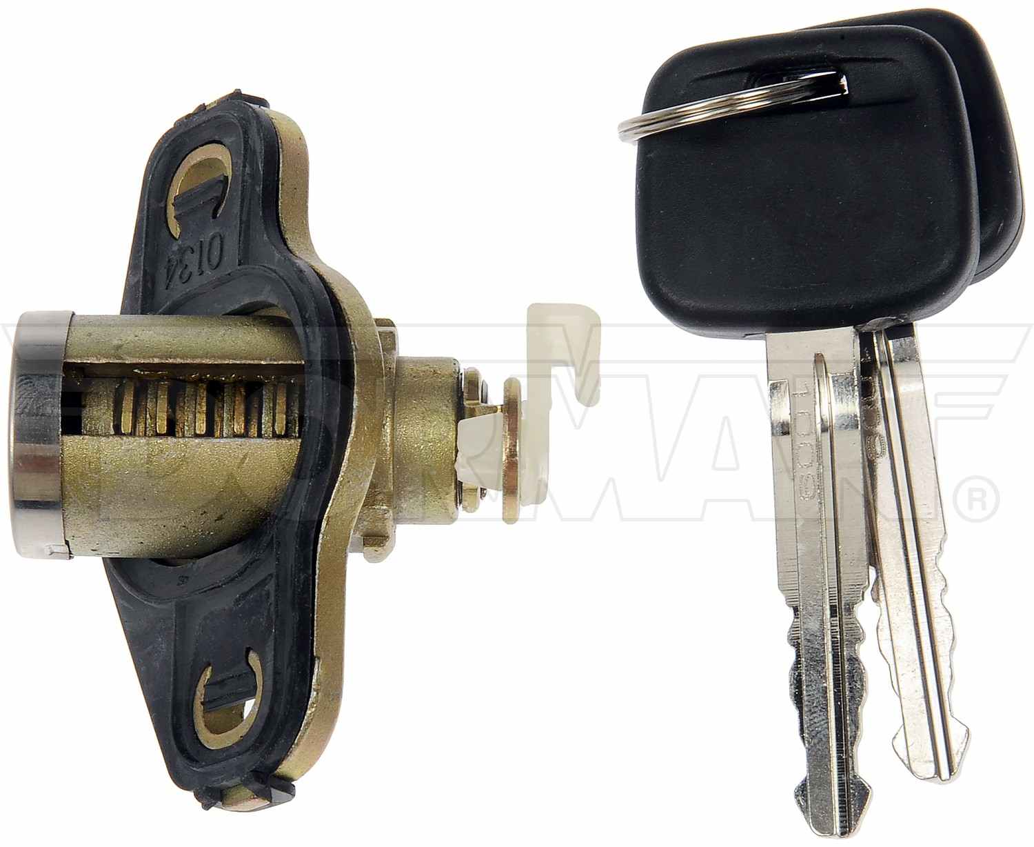 Top View of Trunk Lock Cylinder and Key DORMAN 989-722