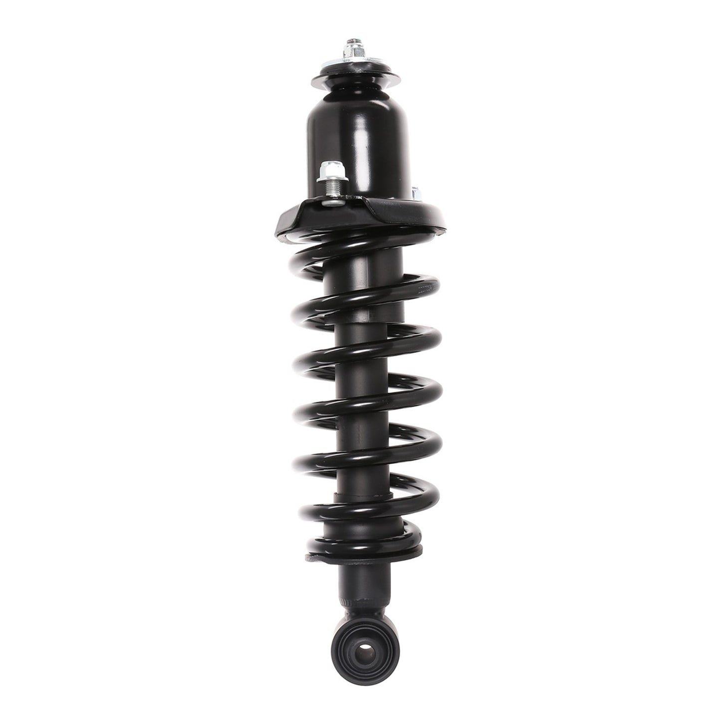 Front View of Rear Left Suspension Strut and Coil Spring Assembly PRT 710374