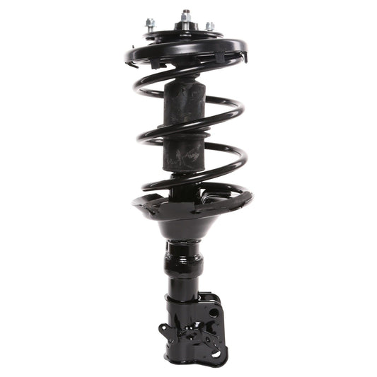 Top View of Front Left Suspension Strut and Coil Spring Assembly PRT 814744