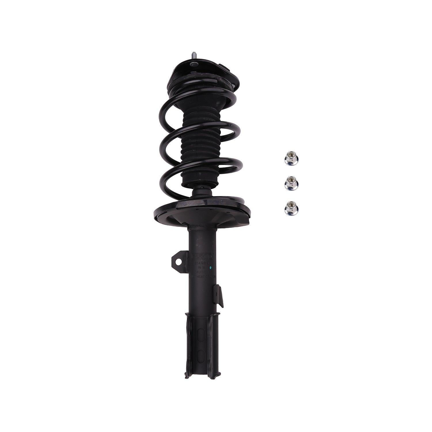 Front View of Front Right Suspension Strut and Coil Spring Assembly PRT 814989