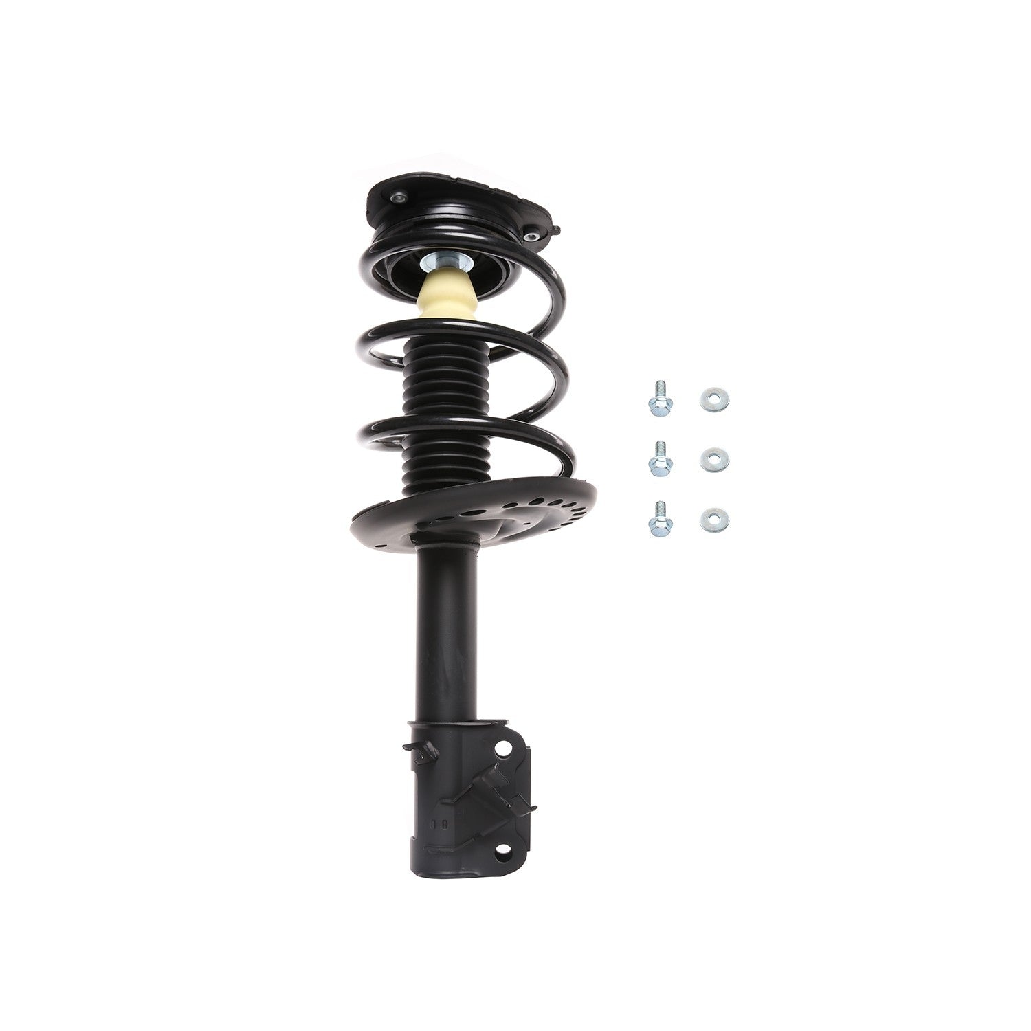 Top View of Front Left Suspension Strut and Coil Spring Assembly PRT 816948