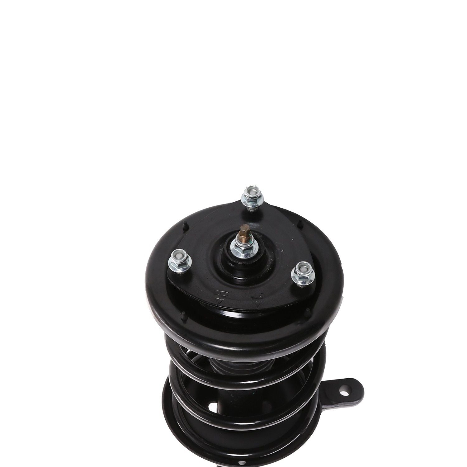 Bottom View of Front Left Suspension Strut and Coil Spring Assembly PRT 818310